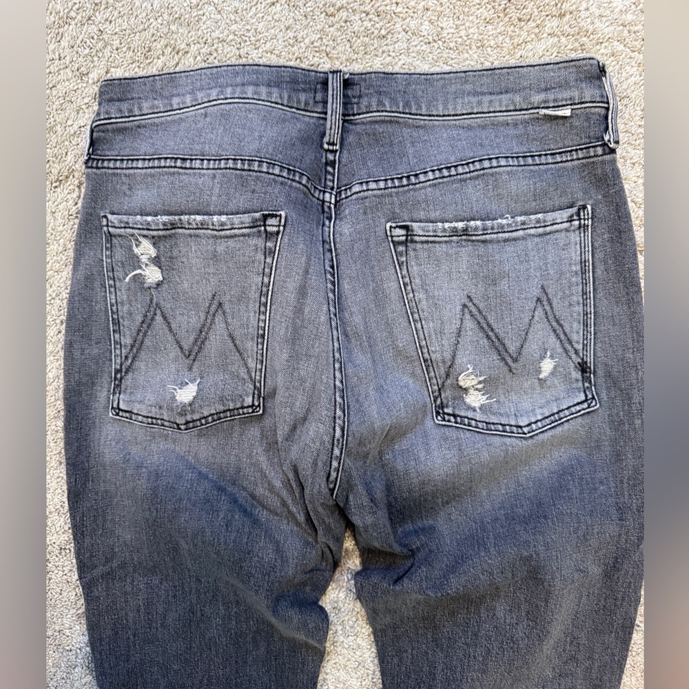 Mother The Scrapper Cuff Ankle Fray Jeans
